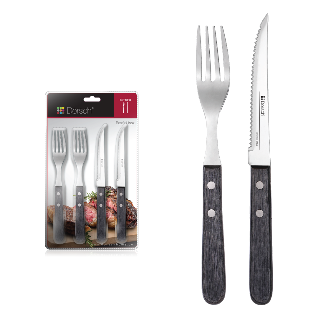 Dorsch Cutlery Set - Knife & Fork Set (8 Pcs)