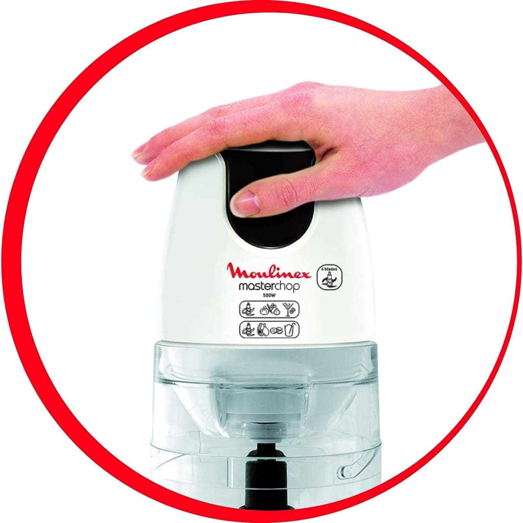 Moulinex Masterchop Chopper 500 Watts White / Black Plastic