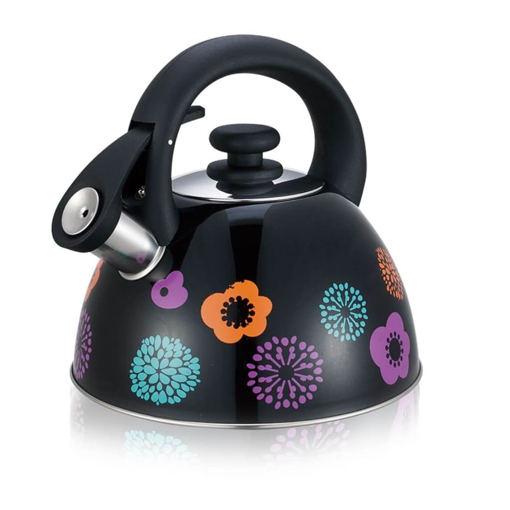 2.5 L Black & Flower Tea Kettle-Royal Brands Co-