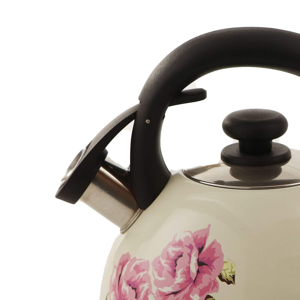 2.5 L White & Flower Tea Kettle-Royal Brands Co-