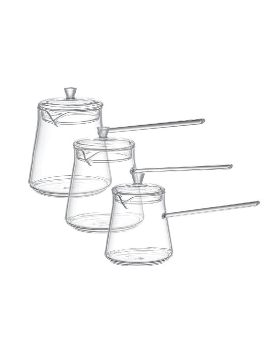 Dorsch Glass Milk Pot Set – 3 Pieces (320ml, 500ml, 600ml)