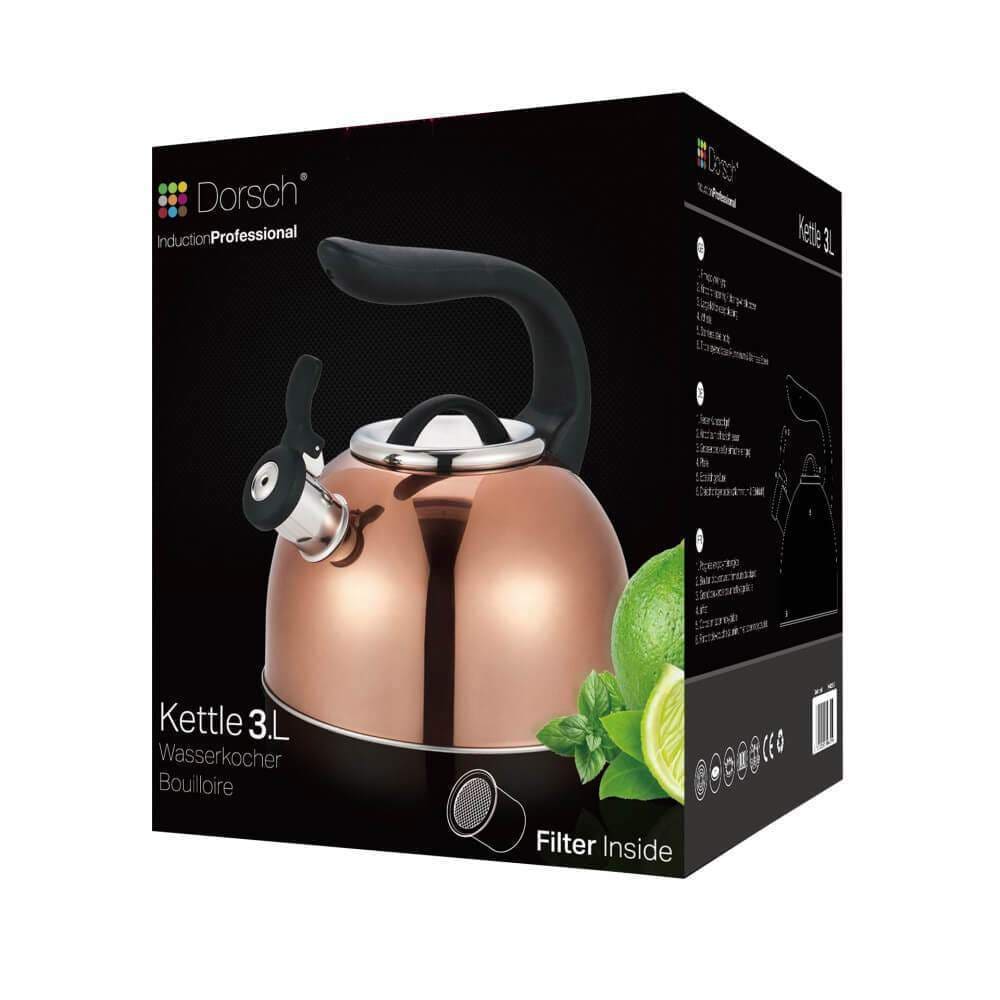 3 L Gold Steal Tea Kettle-Royal Brands Co-