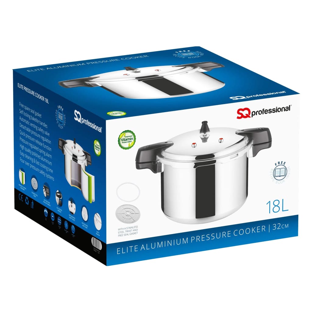 Aluminium SQ Professional Pressure Cooker 18L-Royal Brands Co-