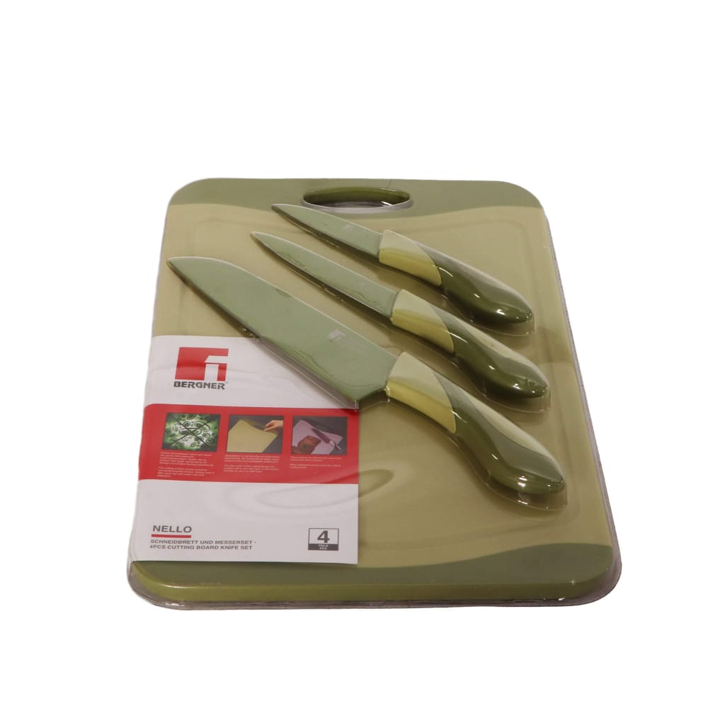 Bergner 4 Pcs Cutting Board Knife Set-Royal Brands Co-