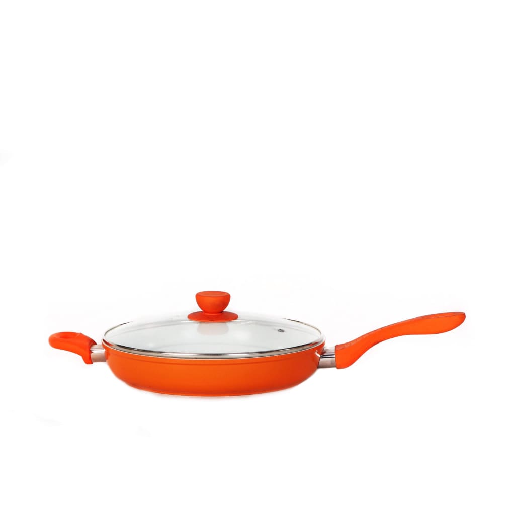 Bergner Ceramic Pan 28 cm with Lid Forged aluminium Frypan colorant PTFE - PFOA FREE-Royal Brands Co-