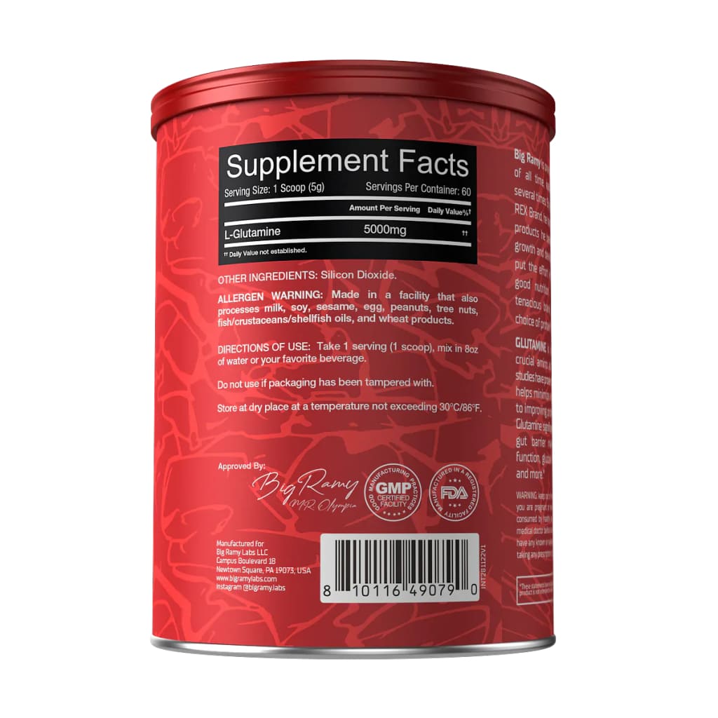 Big Ramy Labs Red Rex Glutamine 5000mg Unflavored