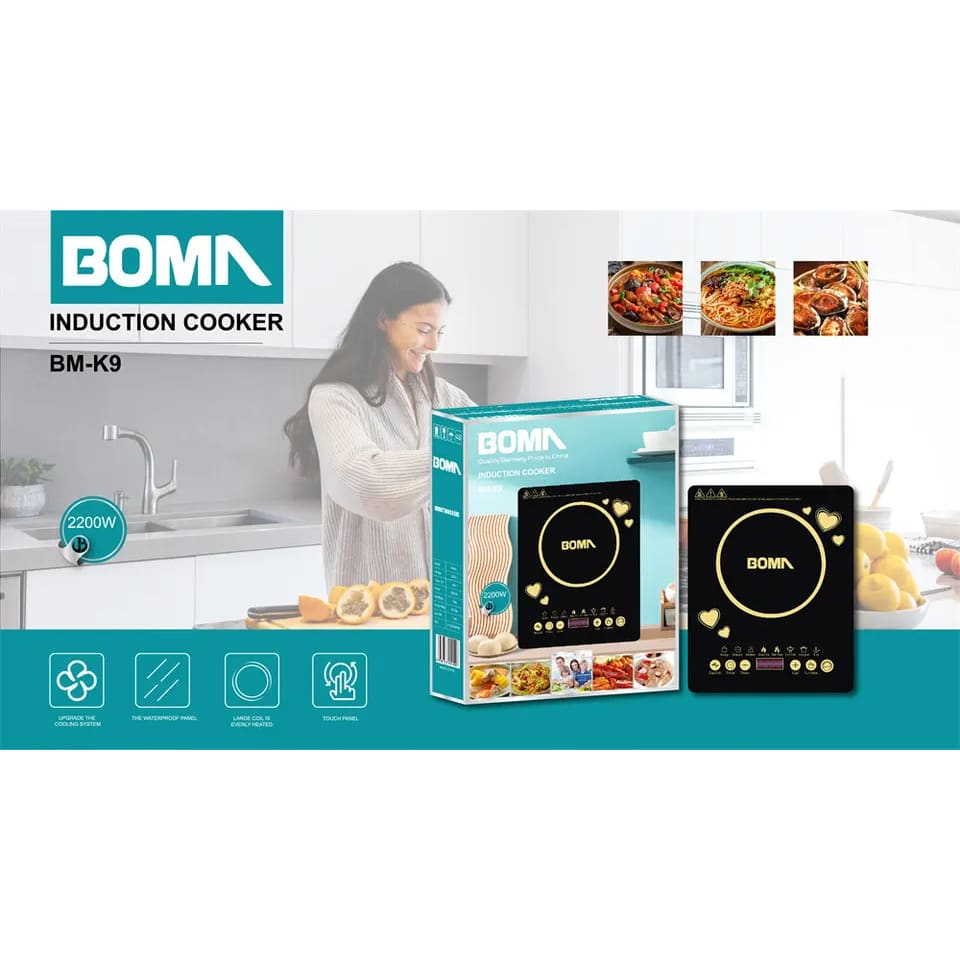 BOMA 220V 2200W Electric Induction Cooker Ceramic Glass