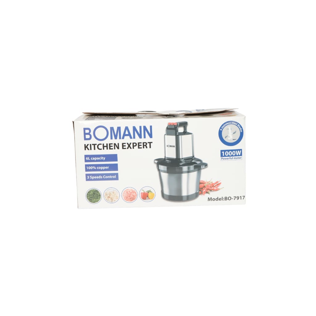 Bomann 1000W Professional Electric Food Processor 6L