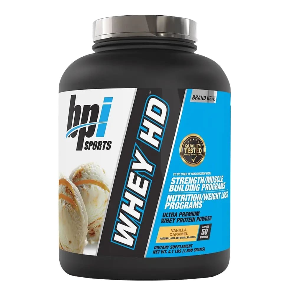 BPI Sports Whey-HD 50 Servings - Vanilla Caramel