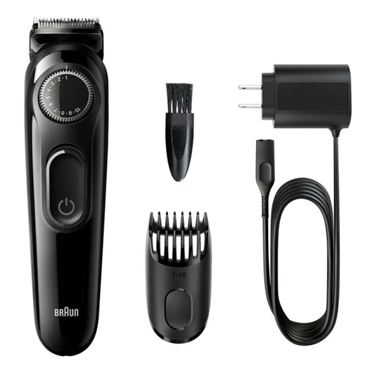 Braun Beard Trimmer 3 for Face and Hair Black/Grey