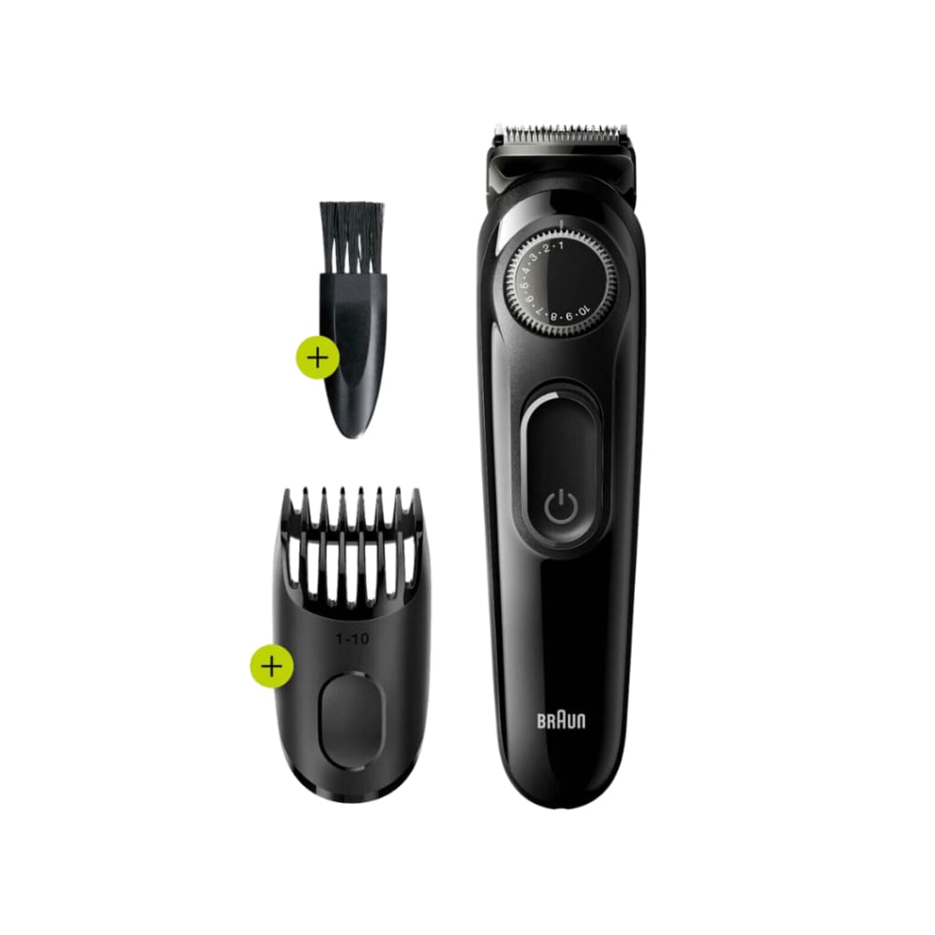 Braun Beard Trimmer 3 for Face and Hair Black/Grey