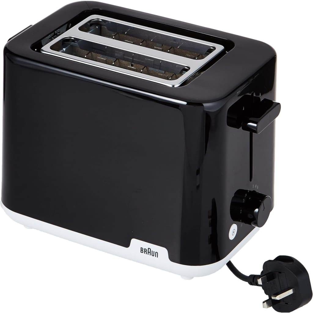 Braun Breakfast - Toaster Ht 1010 Bk 2 Slots 8 Browning