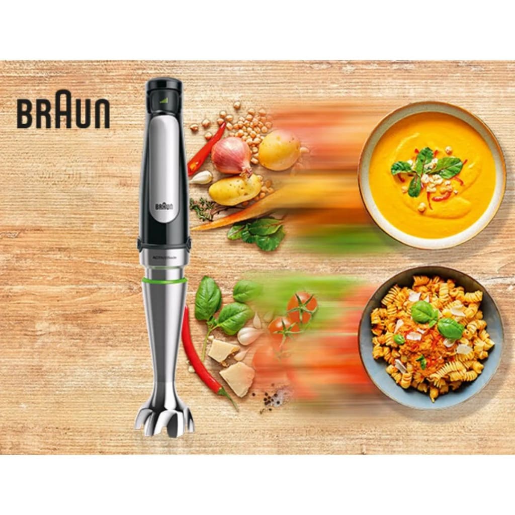 Braun MultiQuick 7 Hand Blender MQ7085X Black 1000W Mixer