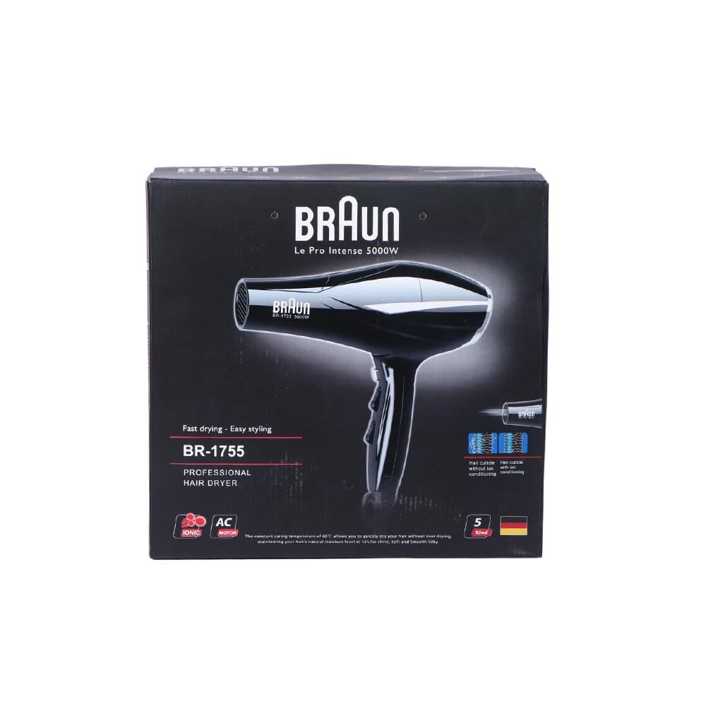 Braun Stylish Hair Dryer 5000 Watts Black