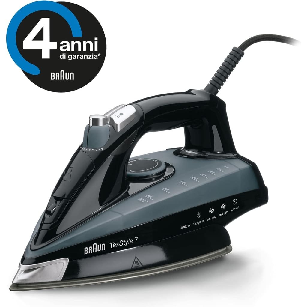 Braun TexStyle 7 Steam Iron with Anti-Scratch Eloxal