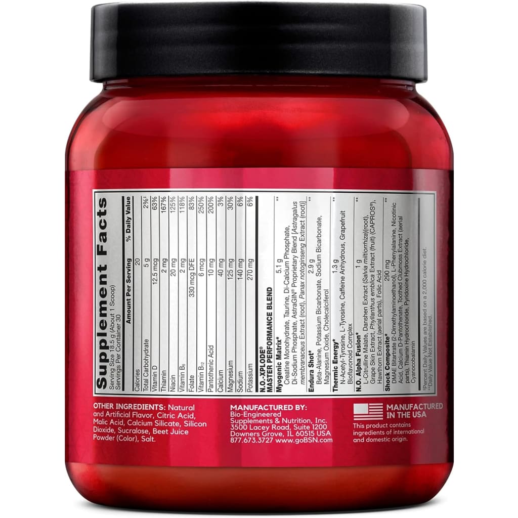 BSN N.O.-XPLODE Pre Workout Powder with Creatine