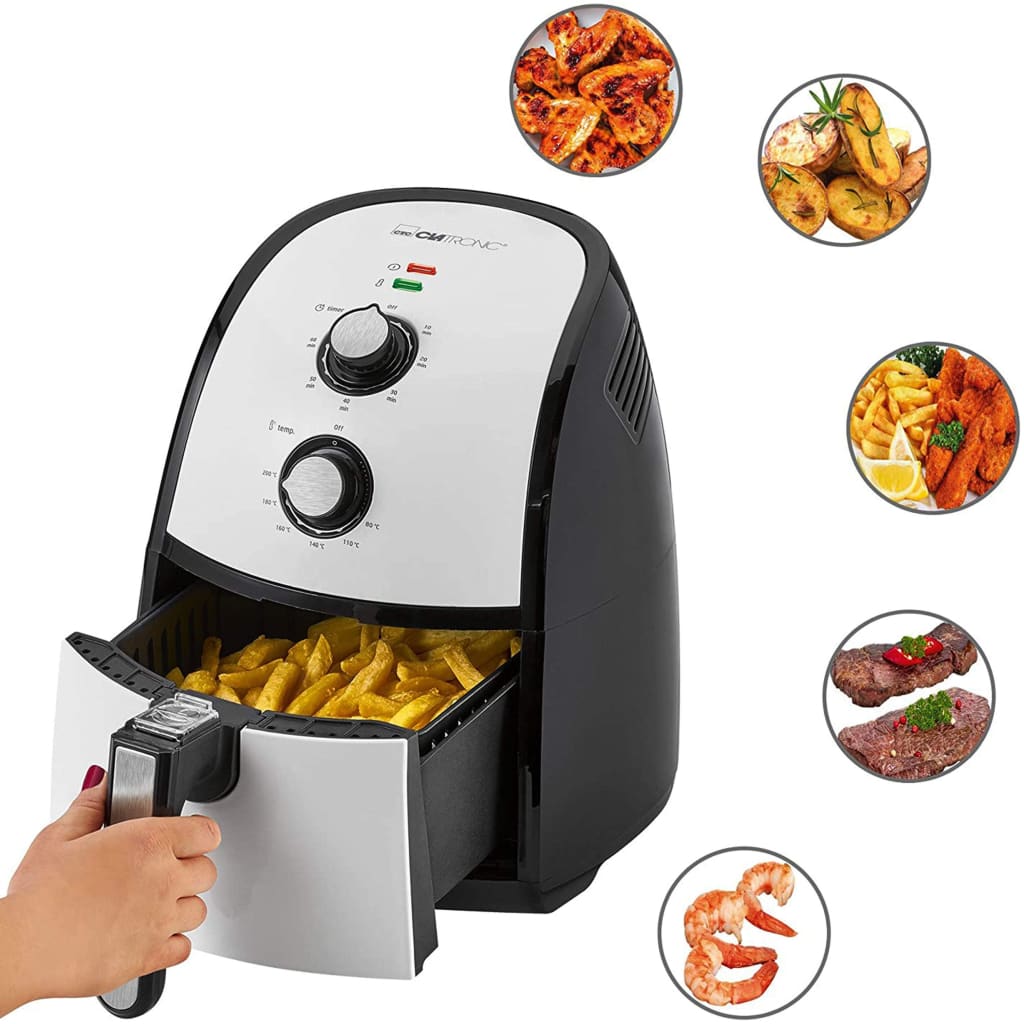 Clatronic Oil & Fat Free Hot Air Fryer 1500 W-Royal Brands Co-