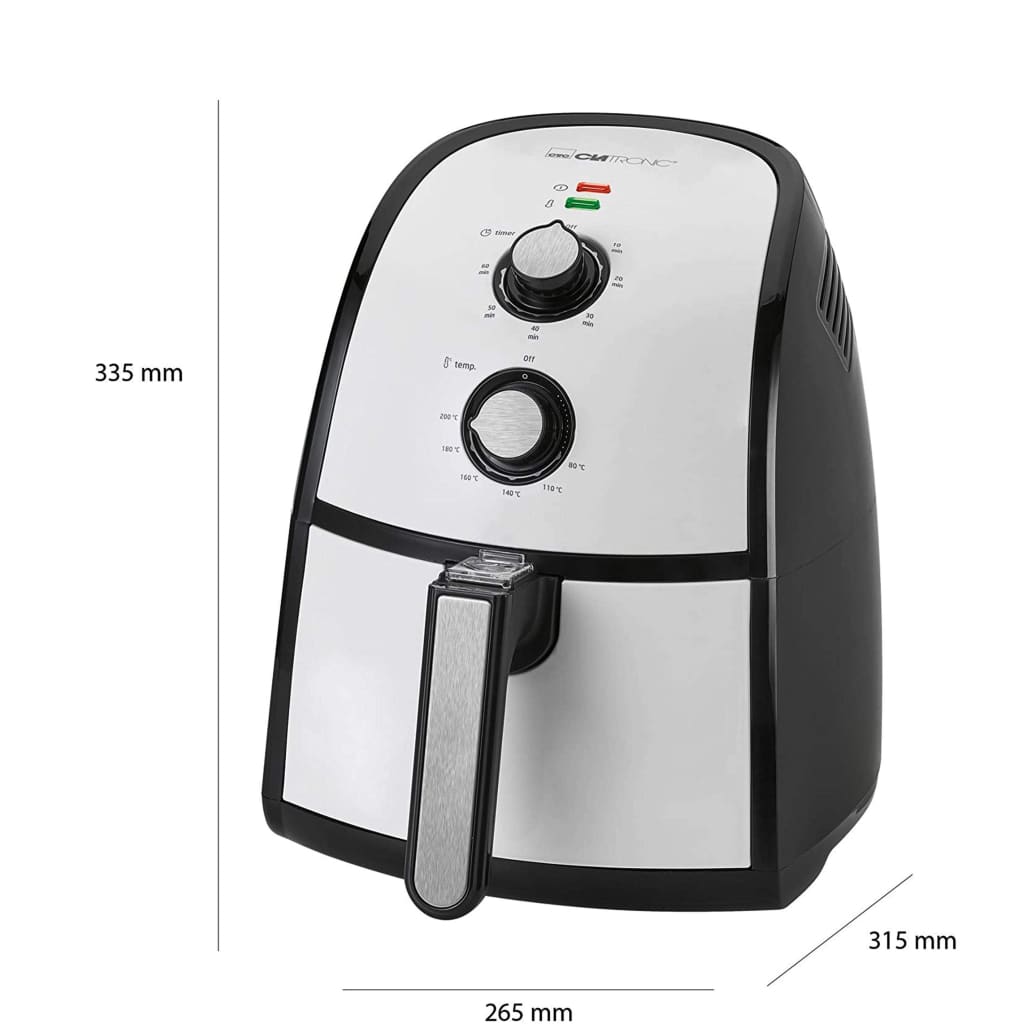 Clatronic Oil & Fat Free Hot Air Fryer 1500 W-Royal Brands Co-