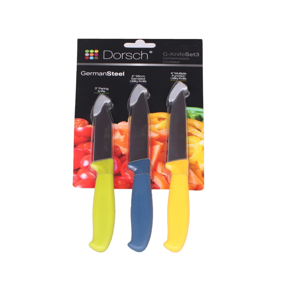 Colorful Sharp Knife Set – 3 Pieces-Royal Brands Co-