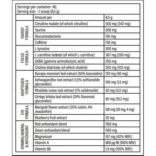 CYBERPUNK Pre-Workout Booster 340g