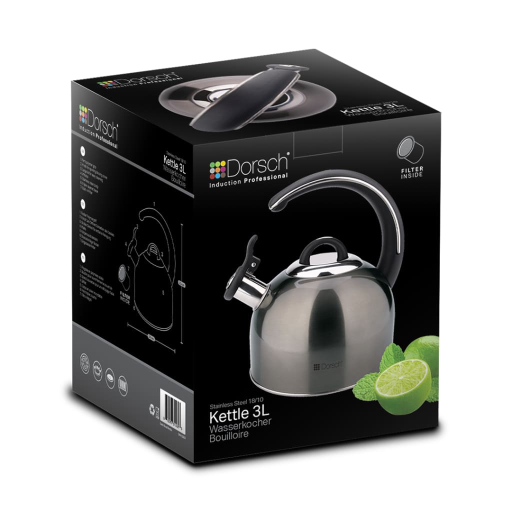 Dark Steel Kettle 3.0 liter