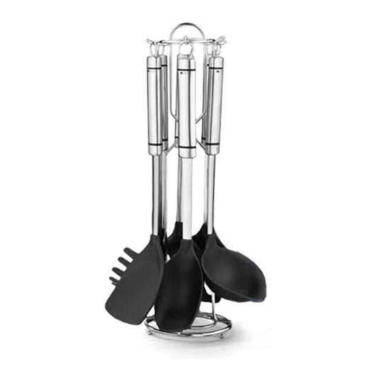 Dorsch 7 Pcs Black Utensils Set-Royal Brands Co-