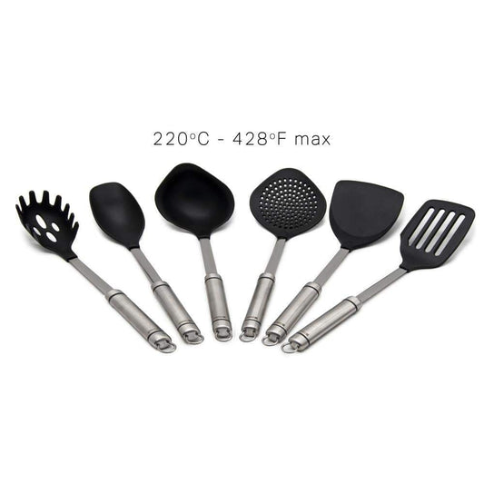 Dorsch 7 Pcs Black Utensils Set-Royal Brands Co-