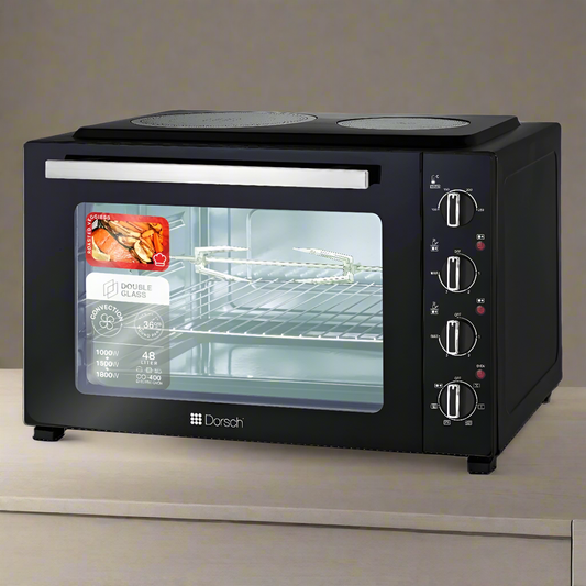 Dorsch Electric Oven 48L with Induction Hobs – Convection & Double Glass Door