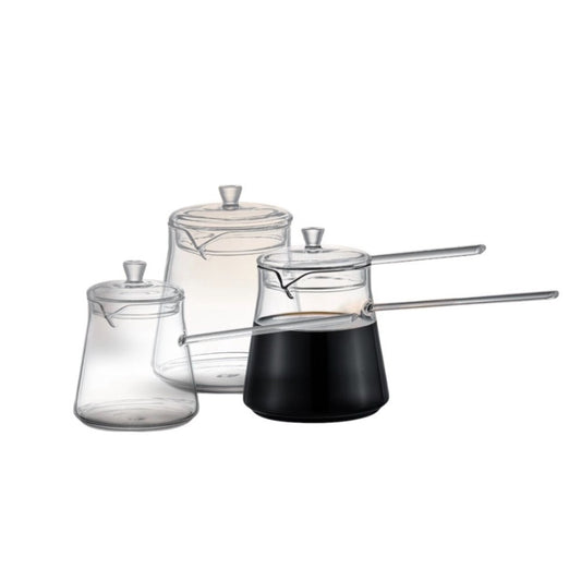 Dorsch Glass Milk Pot Set – 3 Pieces (320ml, 500ml, 600ml)