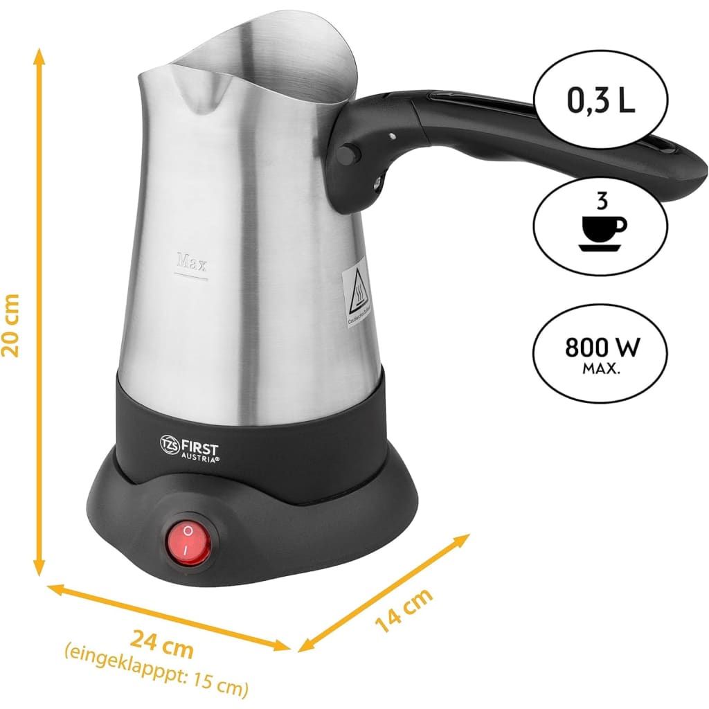 First Austria Stainless steel Greek coffee maker