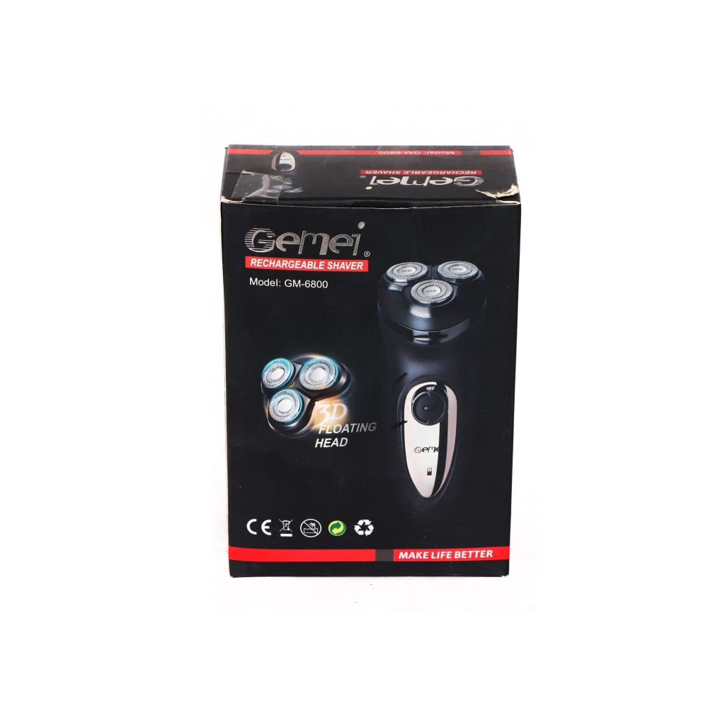 Gemei GM-6800 Shaver For Men (Black)-Royal Brands Co-