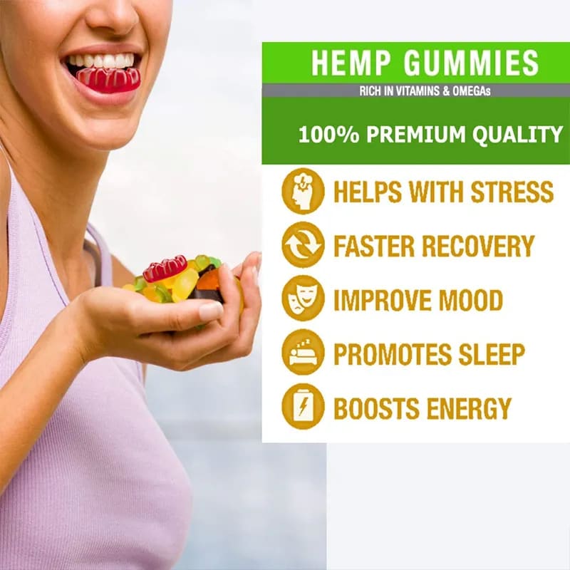 Hemp Gummies 1,200,000mg CBD Gummies Blend Relief