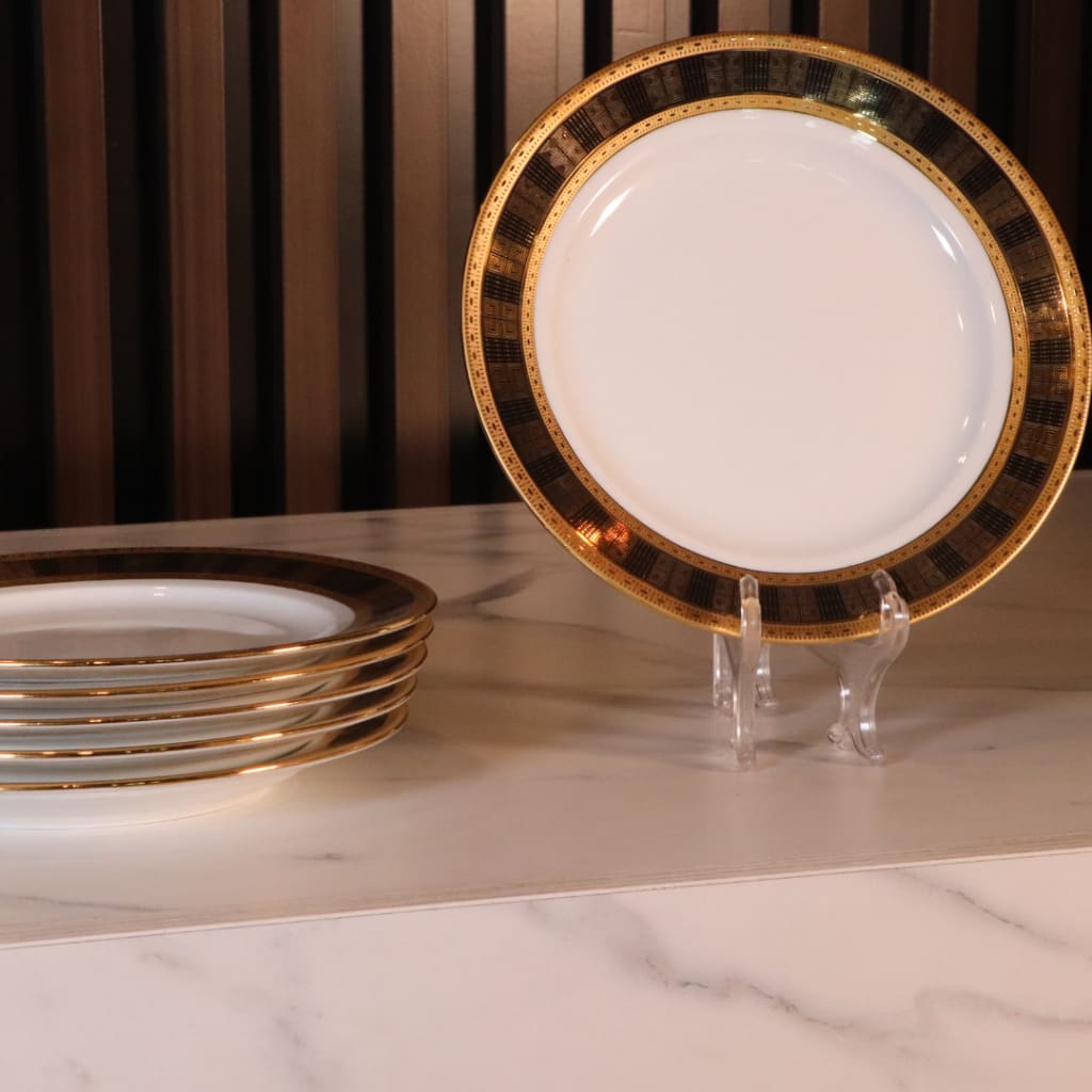 High-End Dinner Plates Set 36 Plates (Small + Medium