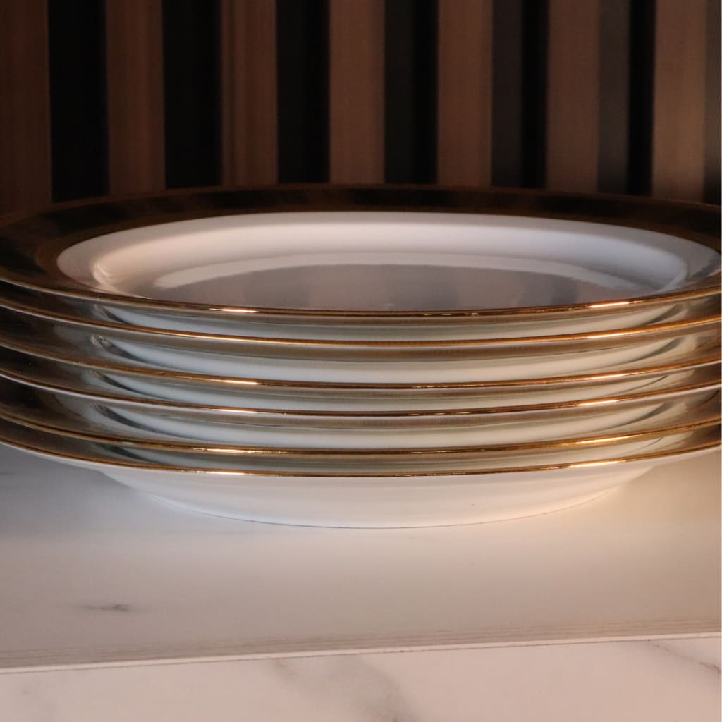 High-End Dinner Plates Set 36 Plates (Small + Medium