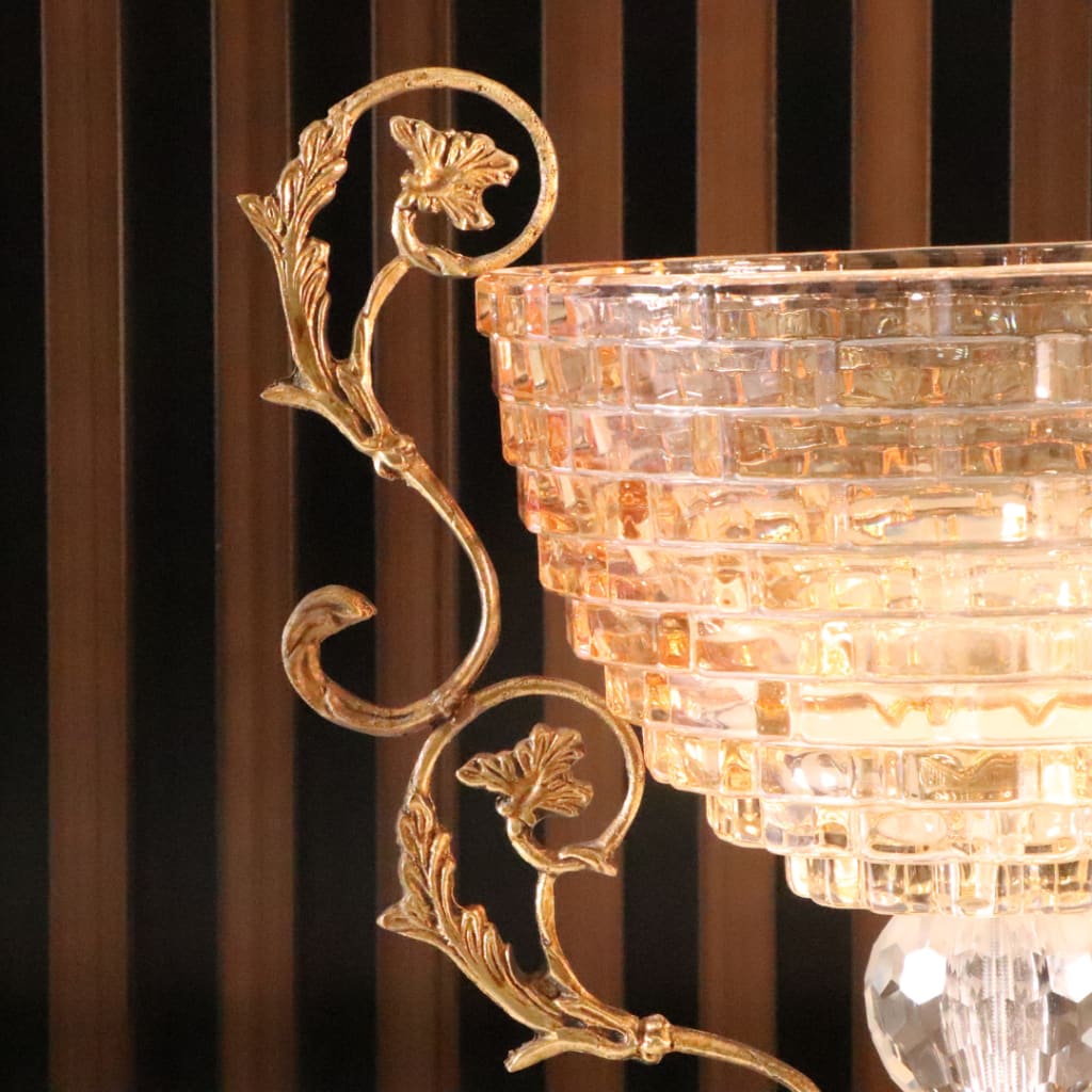 High-End Luxury Gold Cylinder Cup Vase [Crystal]