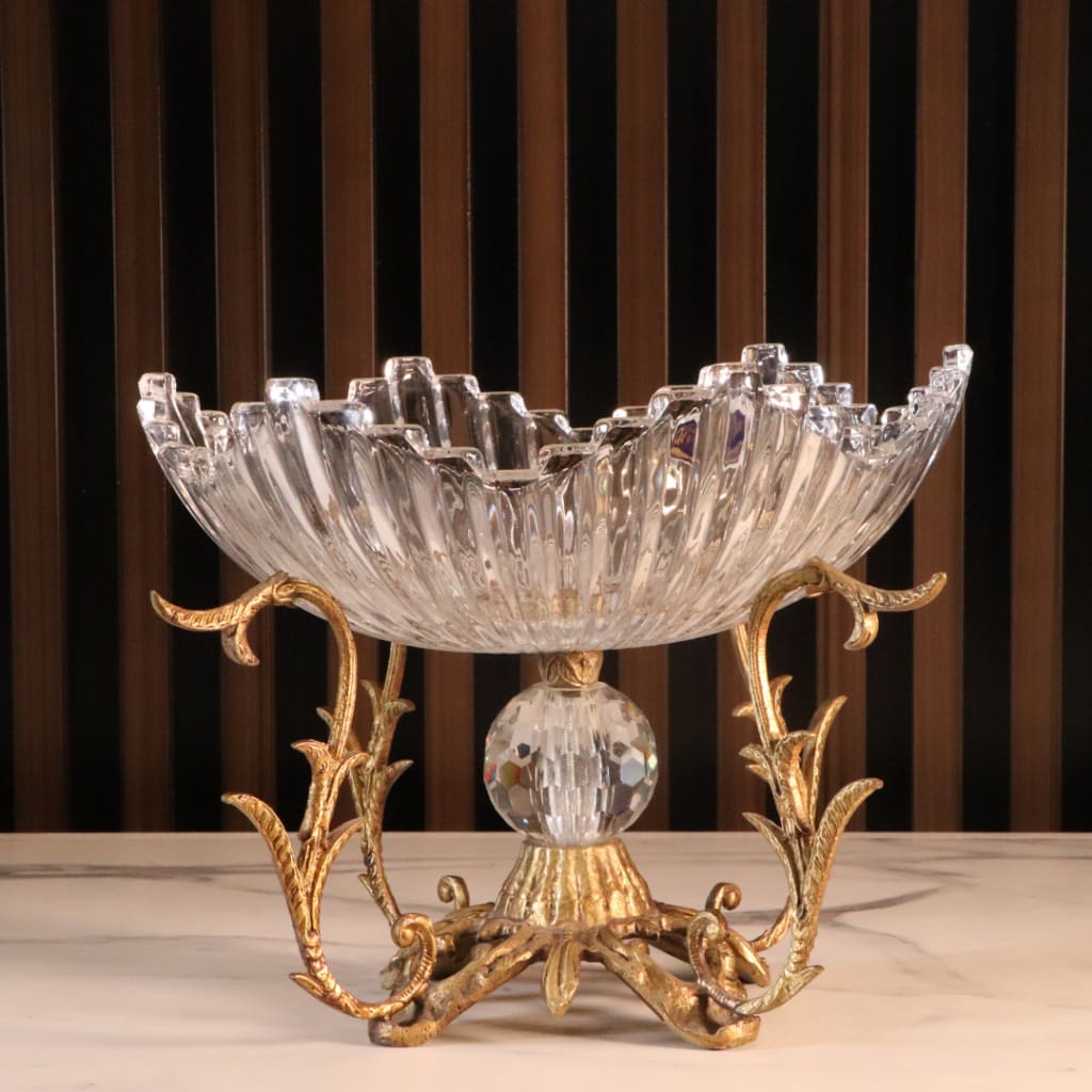 High-End Luxury Gold Flower Vase [Crystal]