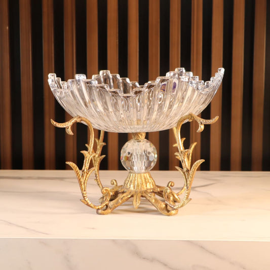 High-End Luxury Gold Flower Vase [Crystal]