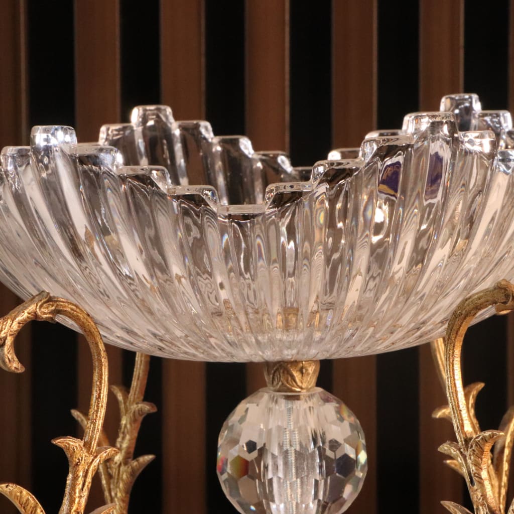 High-End Luxury Gold Flower Vase [Crystal]