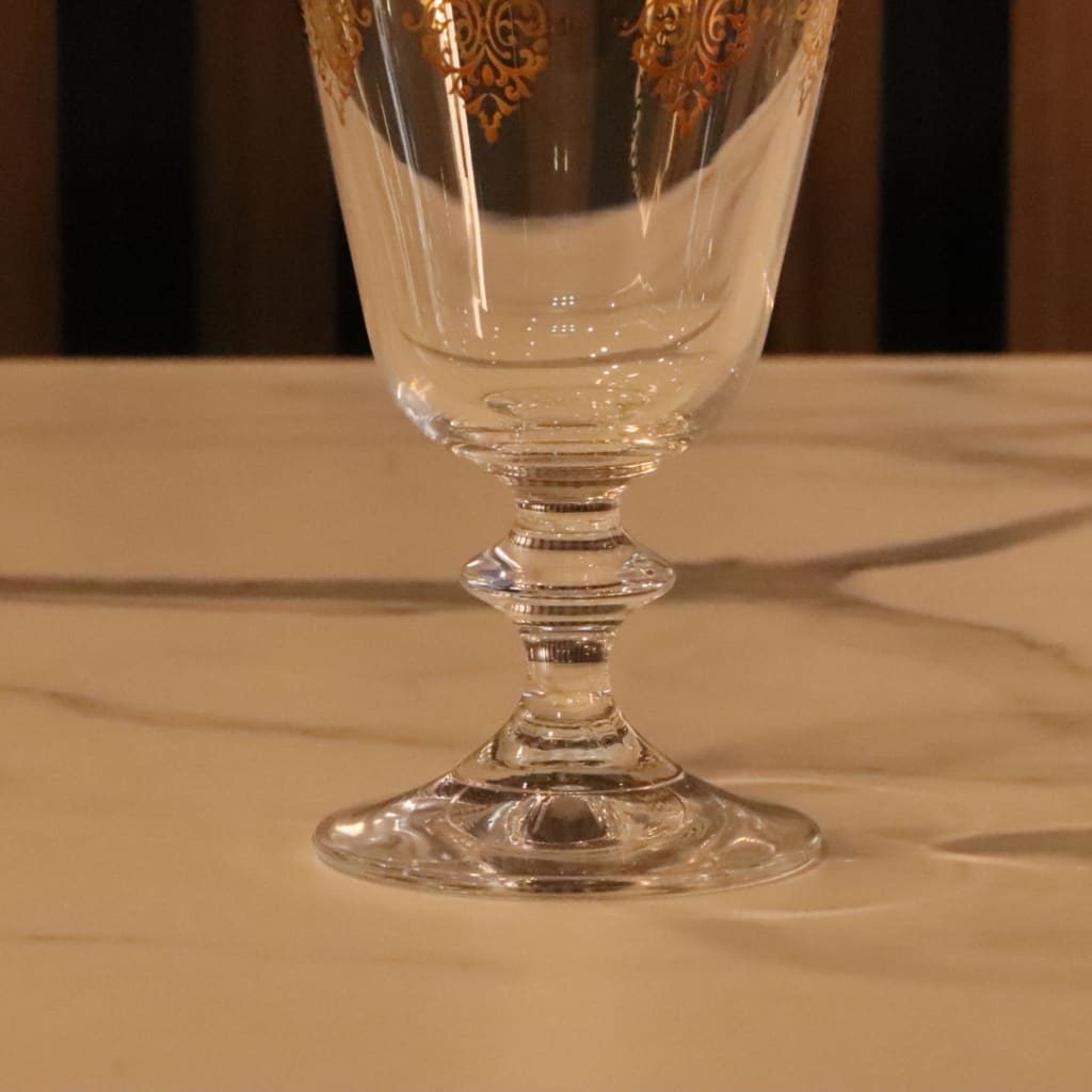 High-End Luxury Gold Wine Glass 12 Pcs [Crystal]