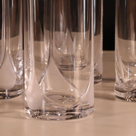 High-End Luxury Transparent Tall Water Glass 12 Pcs