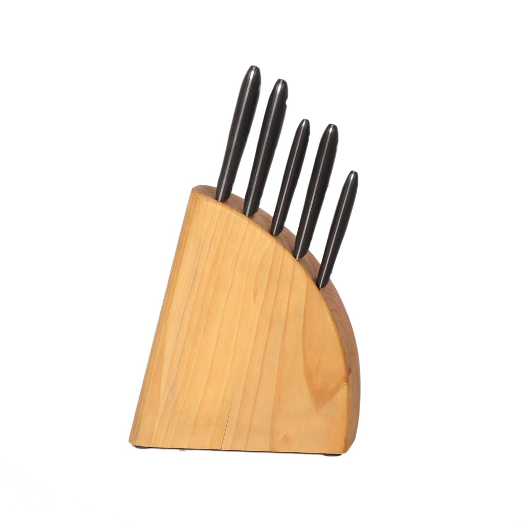 Kitchen Devils Five-Piece Knife Block Set-Royal Brands Co-