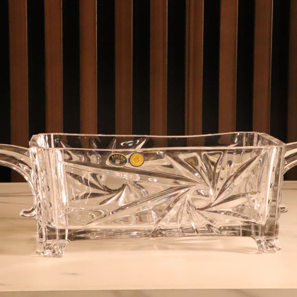 Luxury Transparent Rectangle Vase [Crystal]