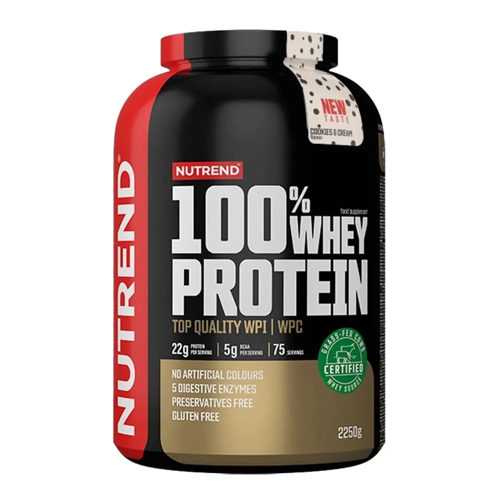 Nutrend - 100% Whey Protein 75 Servings - Cookies & Cream