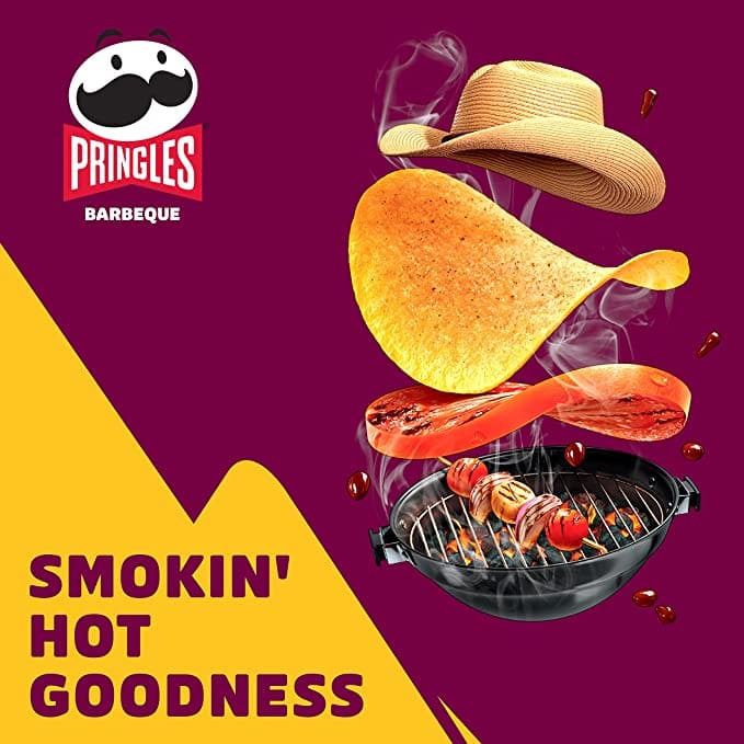 Pringles Barbeque Chips,19 x165 g Box