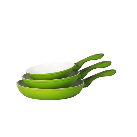 Royalty Line Frypan Set, 3 pcs - Green Lime-Royal Brands Co-