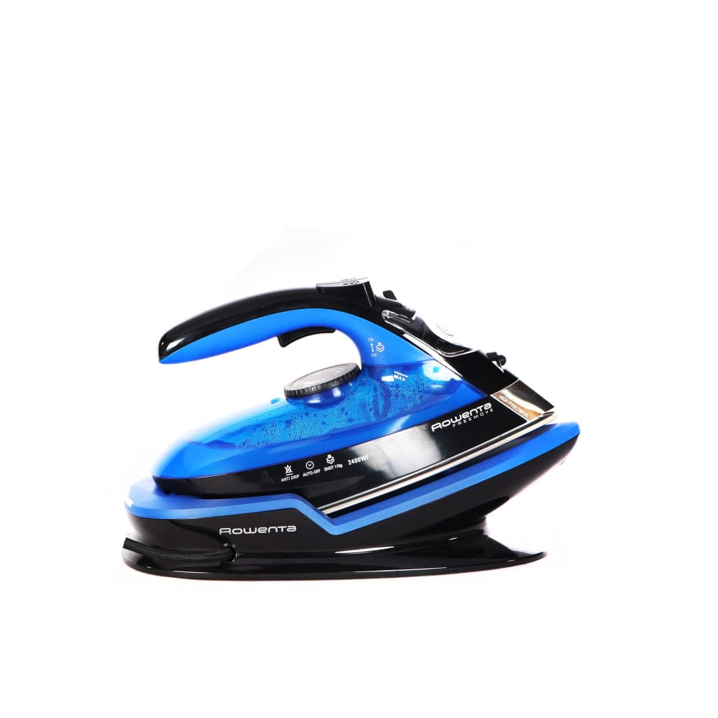 Rowenta Freemove Cordless Steam Iron, 2400W, Variable steam quantity 120 g / min, Black / Blue-Royal Brands Co-