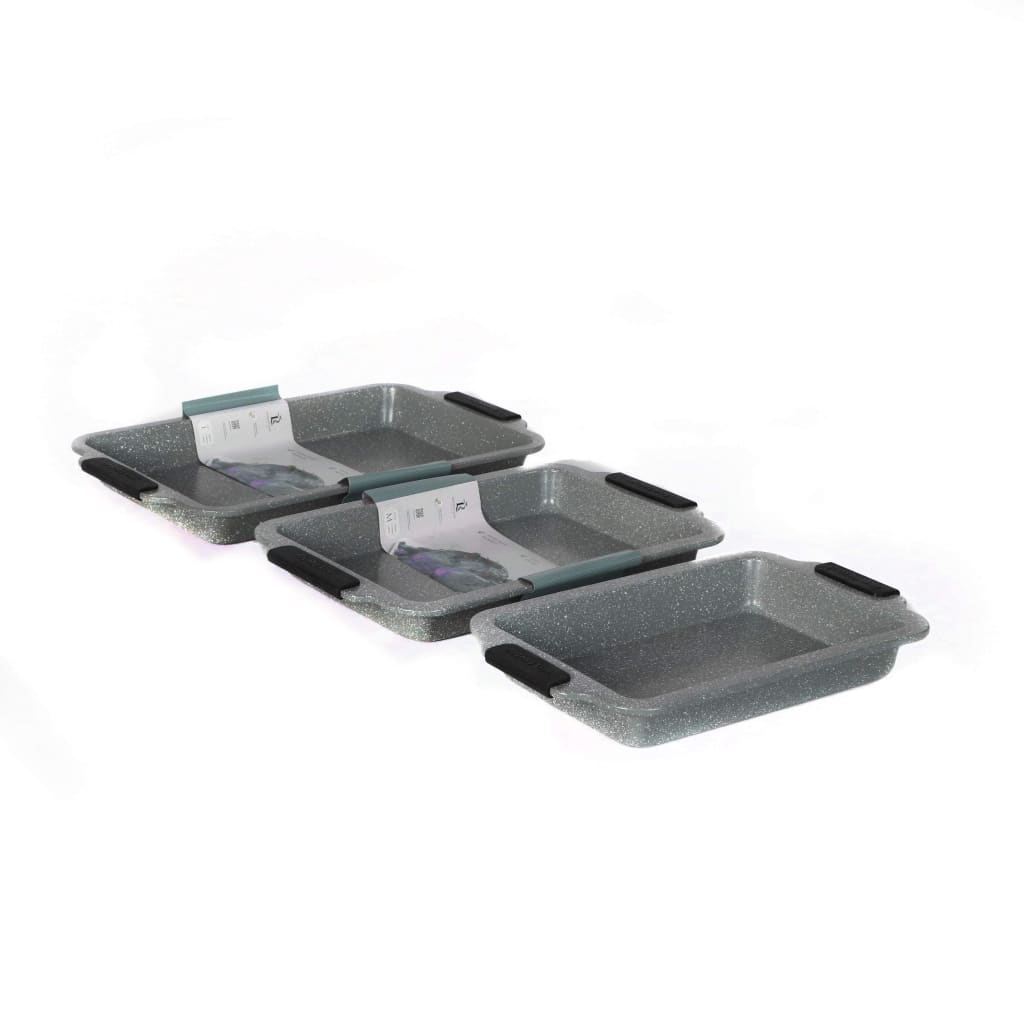 Royalty Line 3-Piece Marble Coating Baking Tray Set-Royal Brands Co-