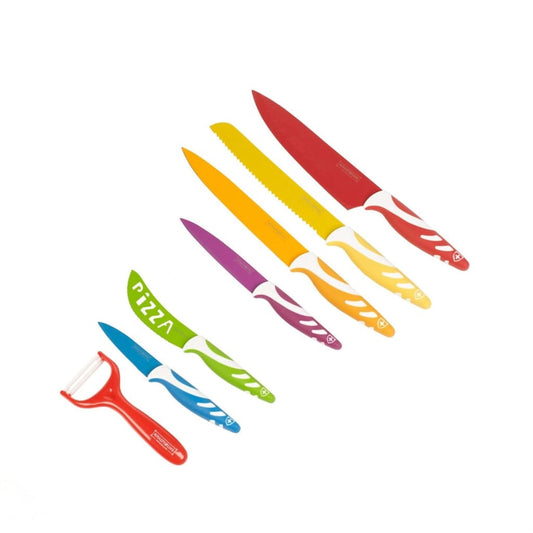 Royalty Line 6-Piece Ceramic Plated Knife Set and Peeler-Royal Brands Co-