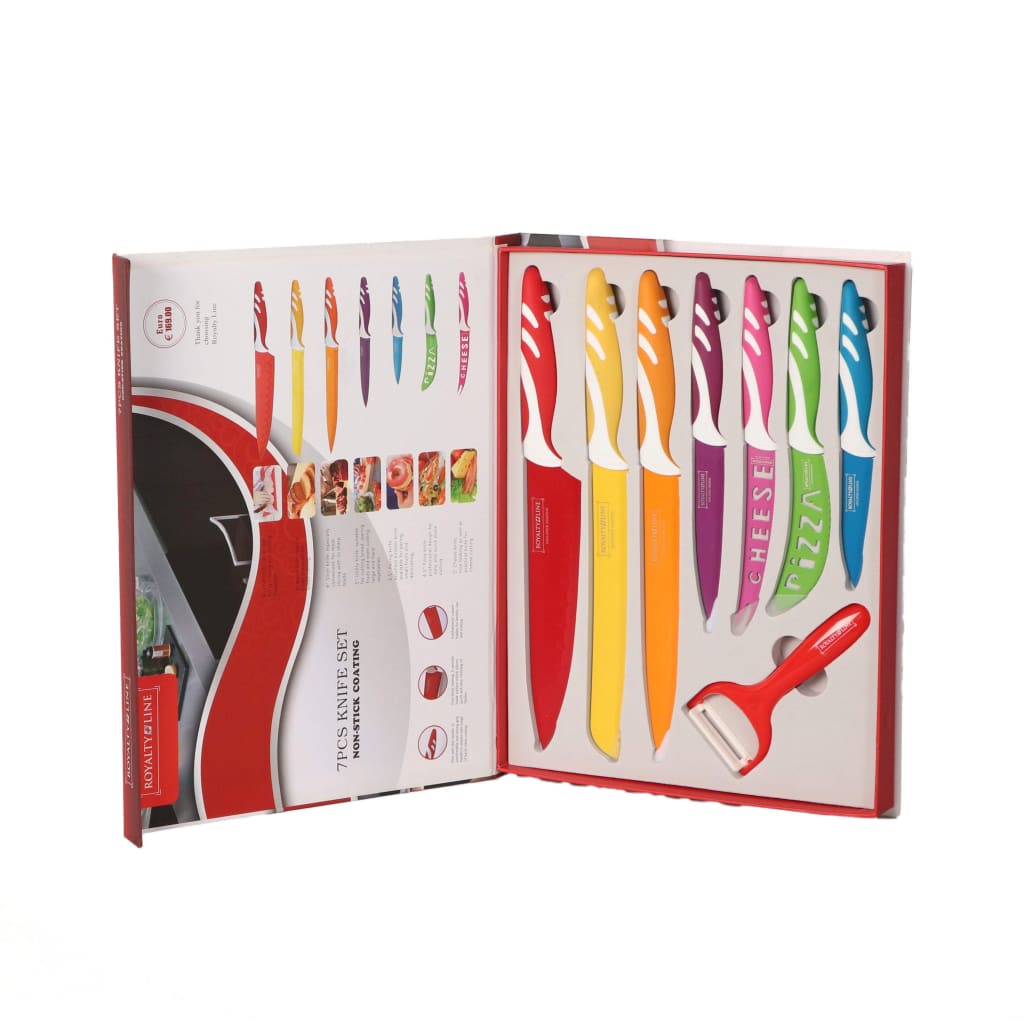 Royalty Line 7 PCS NON-STICK COATING KNIFE SET-Royal Brands Co-