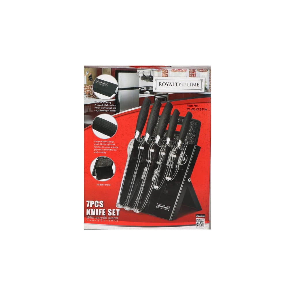 Royalty Line Set of knives 7 pcs with Support Base-Royal Brands Co-